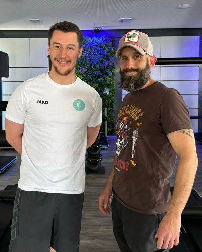 Kunde Ramon Bentz mit Therapeut