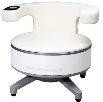 EMP Stuhl in weiß für physiotherapoltische Maßnahmen bei der Frauengesundheit